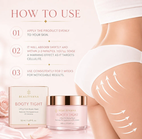Booty - Tight Booty Mask - Lift, Firm & Hydrate Your Skin - Beautivana