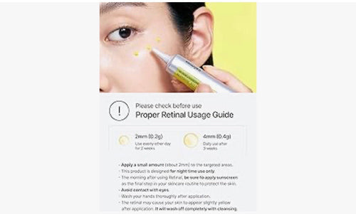 Celimax retinal serum texture and skincare image