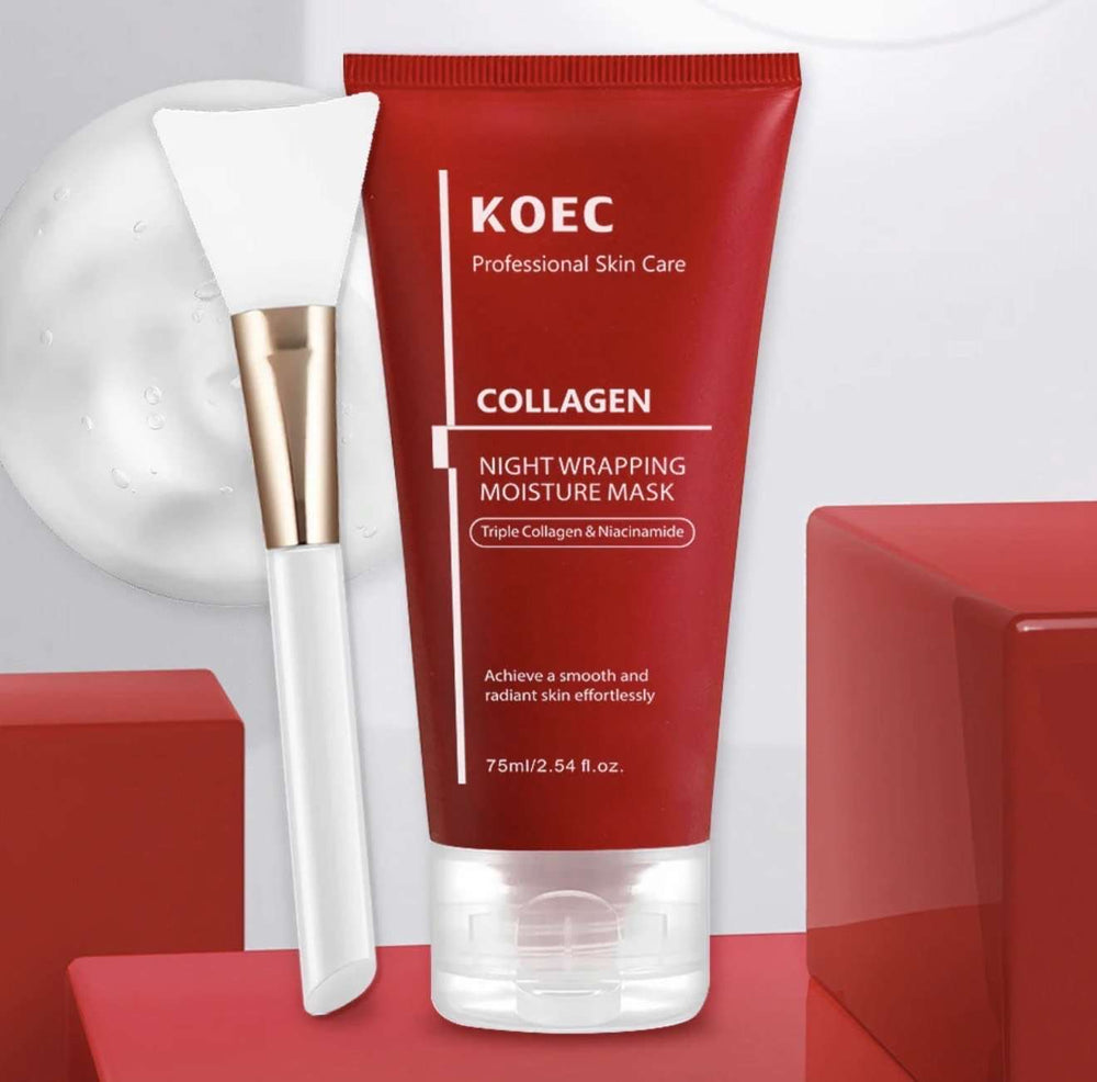 Collagen Night Mask with Brush - Beautivana