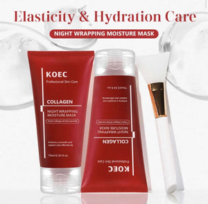 Collagen Night Mask with Brush - Beautivana