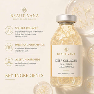 Collagen Silk Peptide Hydrating Facial Ampoule - Beautivana