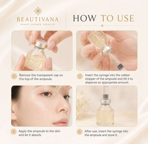 Collagen Silk Peptide Hydrating Facial Ampoule - Beautivana