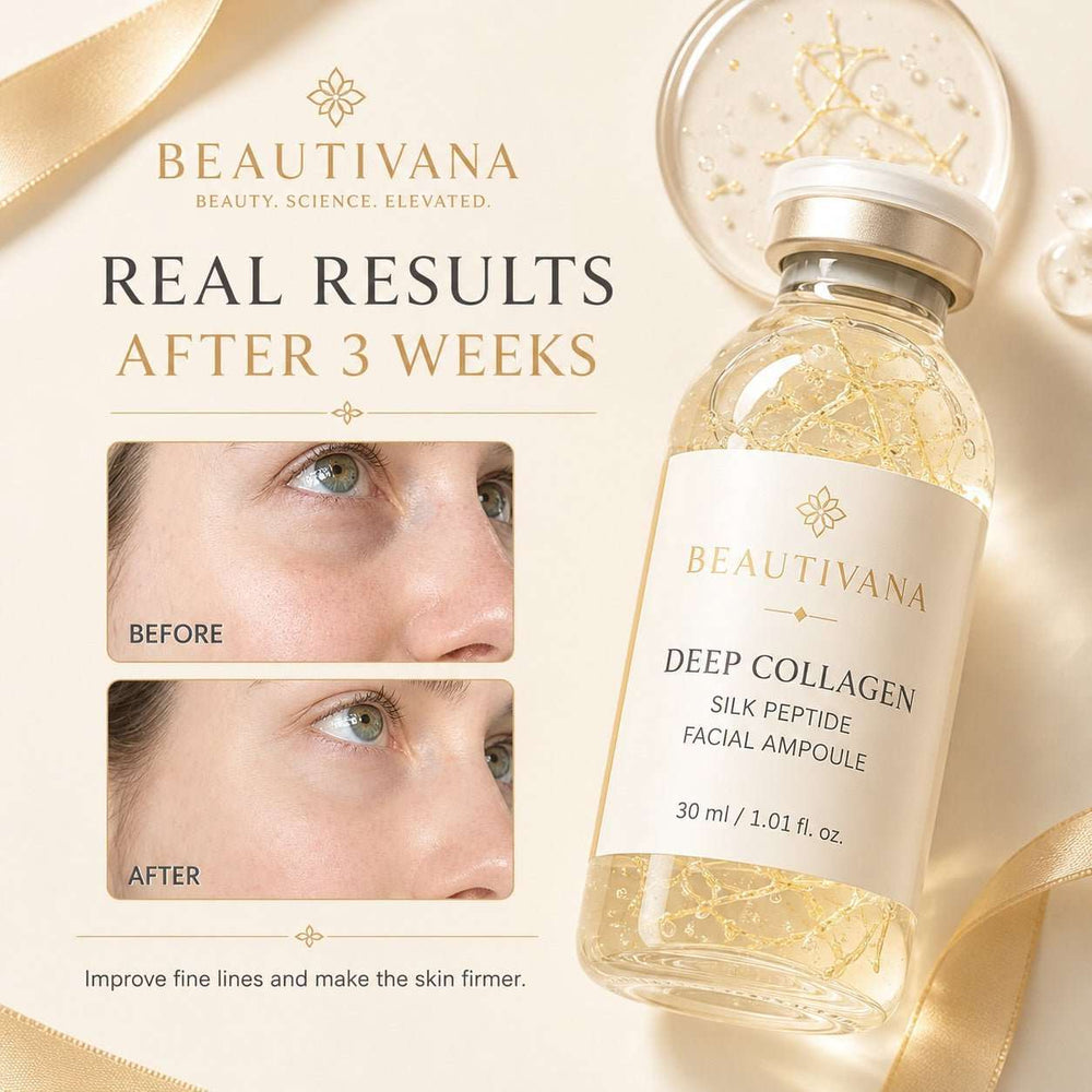 Collagen Silk Peptide Hydrating Facial Ampoule - Beautivana