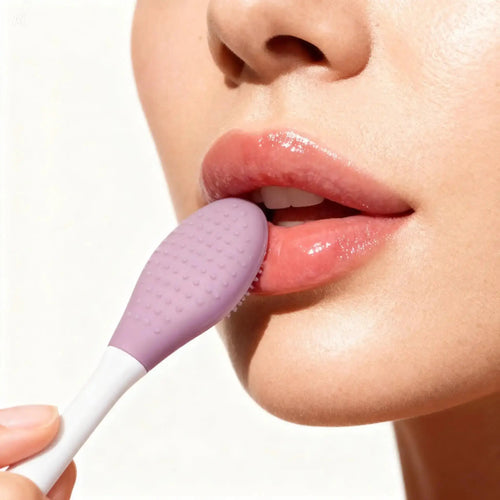 Double - Ended Silicone Exfoliating Brush for Gentle Cleansing - Beautivana