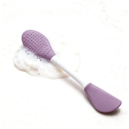 Double - Ended Silicone Exfoliating Brush for Gentle Cleansing - Beautivana