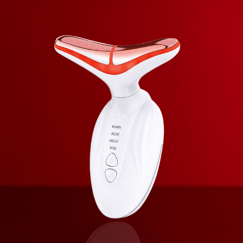 EMS Neck Lifting Device with Red Light Therapy – Firm & Smooth Skin - Beautivana