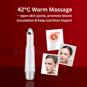 Eye and Lip Massager – Vibration Therapy for Puffiness Relie - Beautivana