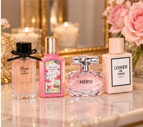 Flower Story four piece perfume gift set