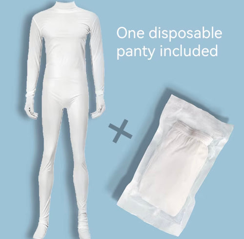 Full-body sheet mask with included disposable panty