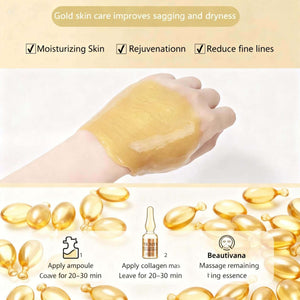 Gold Collagen Hydration Skincare Kit – Spa-Inspired Glow Set - Beautivana
