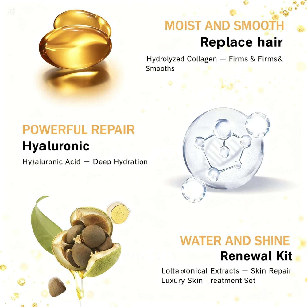 Gold Collagen Hydration Skincare Kit – Spa-Inspired Glow Set - Beautivana