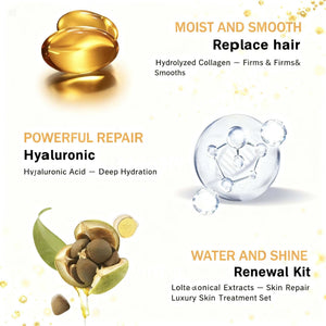 Gold Collagen Repair Treatment Kit – Deep Hydration & Anti - Aging - Beautivana