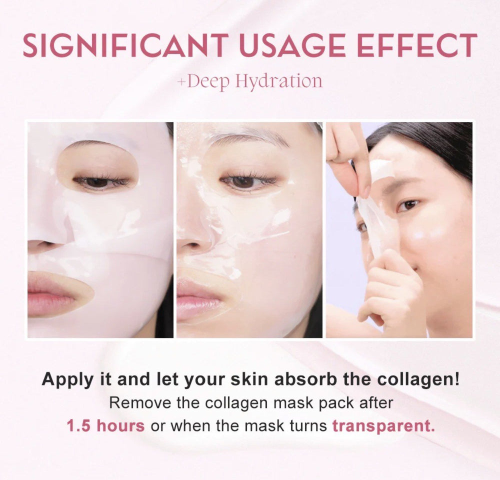 KOEC Collagen Gel Mask PDRN Pink – 4 - Pack for Hydration - Beautivana