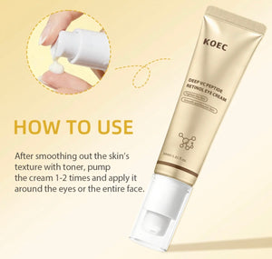 How to use KOEC Deep VC Peptide Retinol Eye Cream