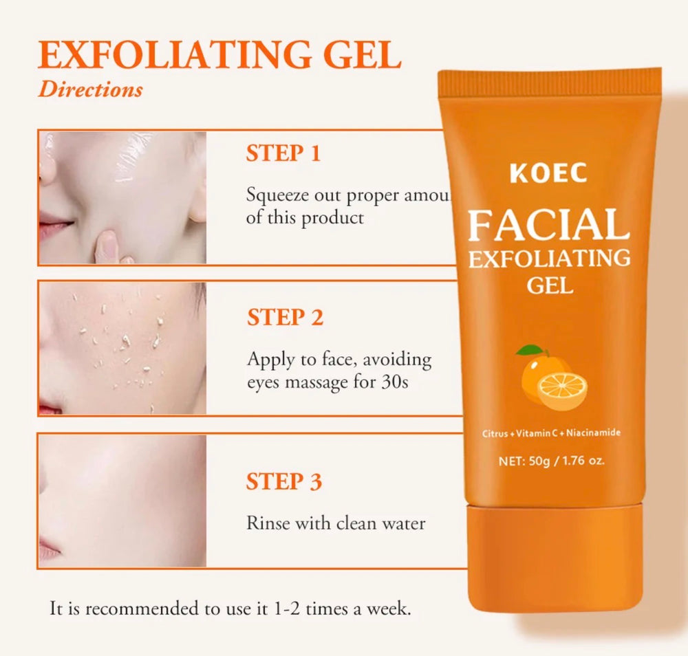 How to use KOEC Facial Exfoliating Gel