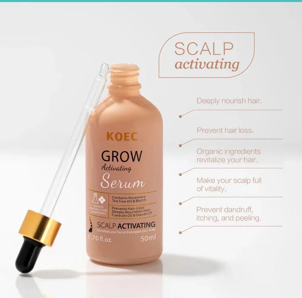 KOEC Grow Activating Serum – Scalp Activating Hair Growth Serum - Beautivana