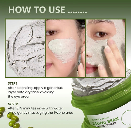 How to use KOEC Mung Bean Pore Clay Mask