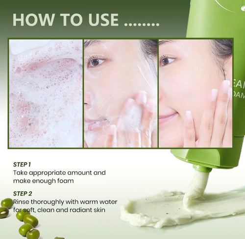 How to use KOEC Mung Bean Cleanser Foam