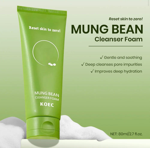KOEC mung bean cleanser gentle cleansing and hydration benefits
