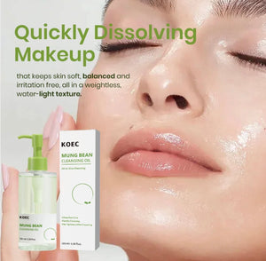 KOEC Mung Bean Cleansing Oil for dissolving makeup and daily buildup