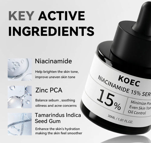 KOEC Niacinamide 15% Serum key ingredients