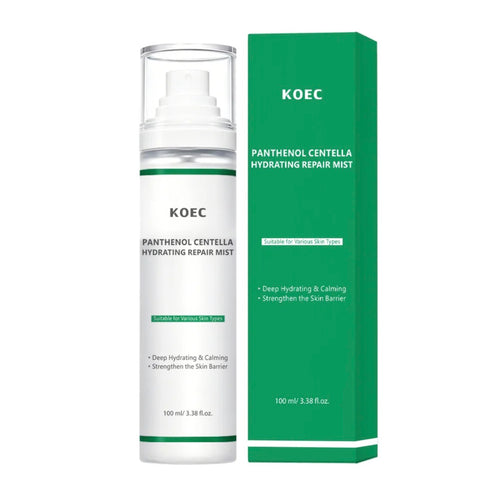 KOEC Panthenol Centella Hydrating Repair Mist 100 ml bottle and green box