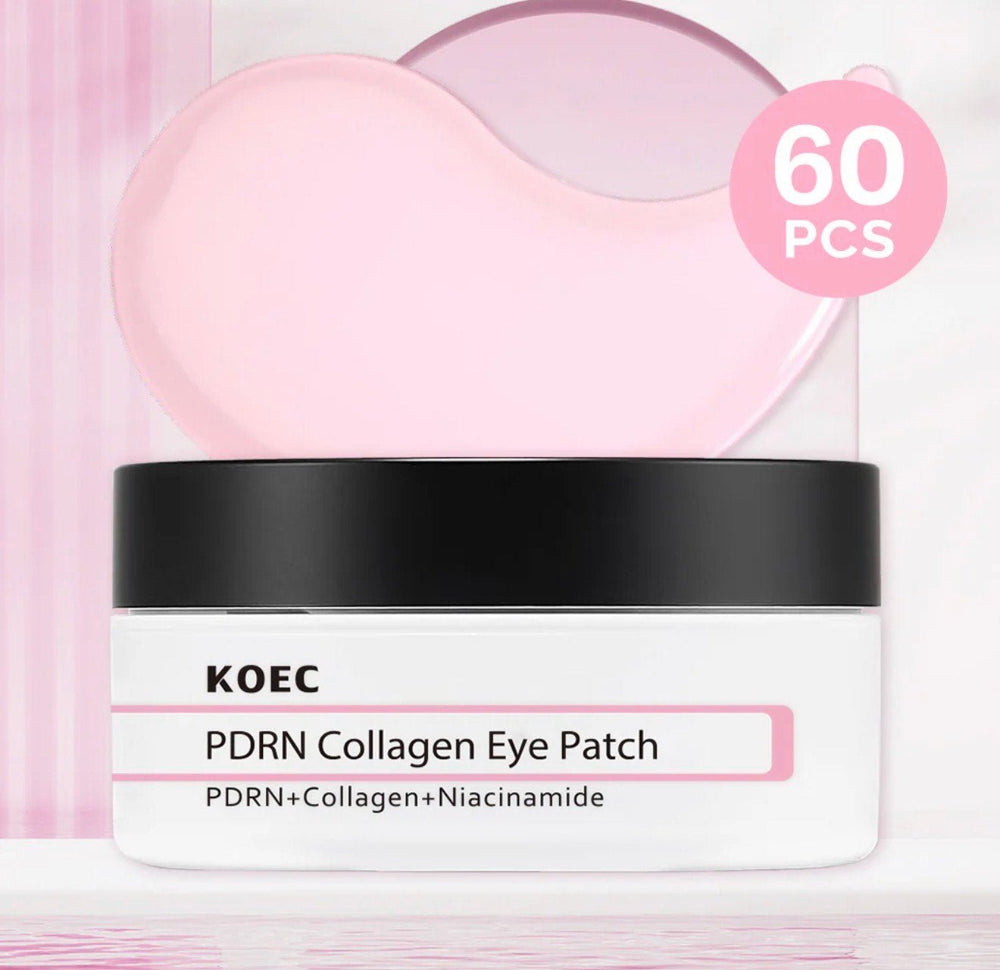 KOEC PDRN Collagen Eye Patches – 60 Hydrogel Under - Eye Masks - Beautivana