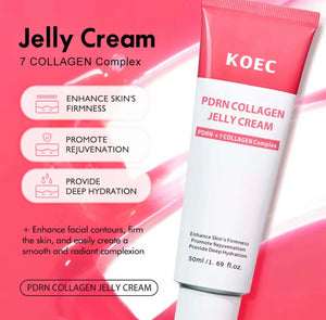 KOEC PDRN Collagen Jelly Cream – Lightweight Hydration & Glow Skin Moisturizer - Beautivana