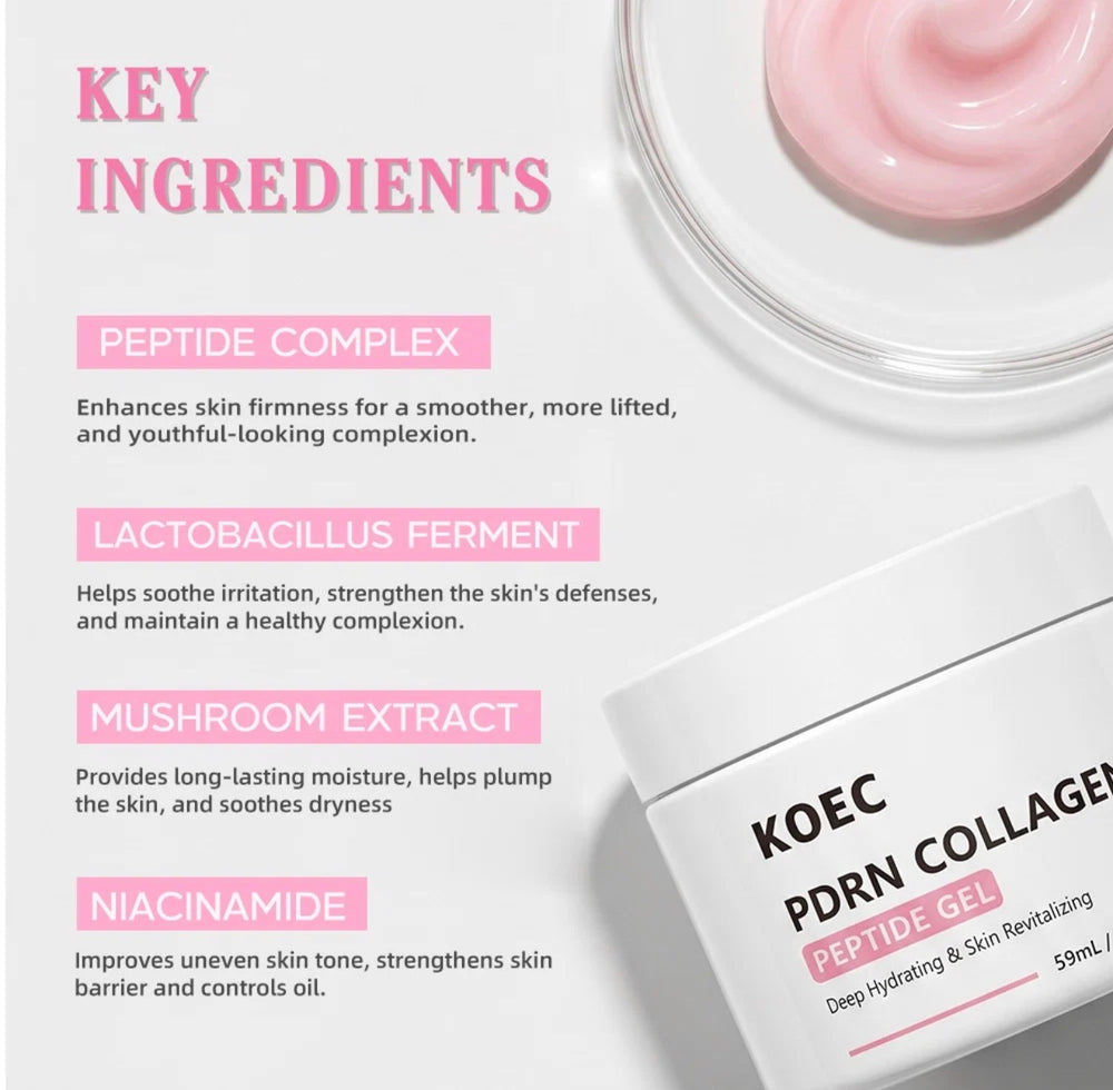 KOEC PDRN Collagen Peptide Gel key ingredients