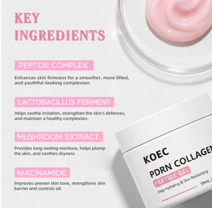 KOEC PDRN Collagen Peptide Gel key ingredients