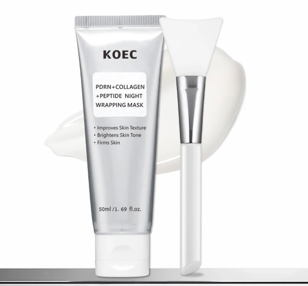 KOEC PDRN Collagen Peptide Night Wrapping Mask 50ml with applicator