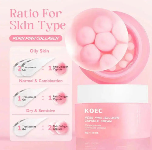 KOEC PDRN Pink Collagen Cream with 5% Niacinamide 50g - Beautivana