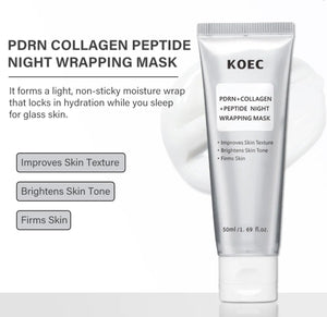 KOEC PDRN Collagen Peptide Night Wrapping Mask hydration benefits