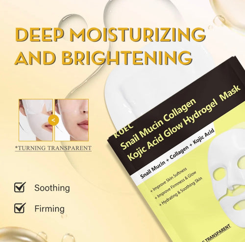 KOEC hydrogel mask for moisturizing soothing and firm-looking skin