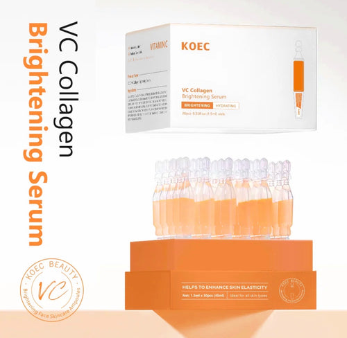 KOEC Vitamin C collagen serum ampoules and box