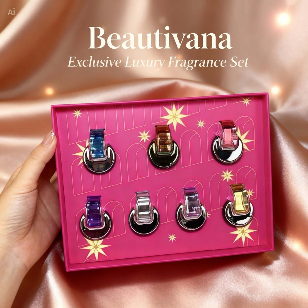 Luxury Capsule Perfume Gift Set – 8 Piece Mini Fragrance Collection in Premium Pink Box | Beautivana Exclusive - Beautivana