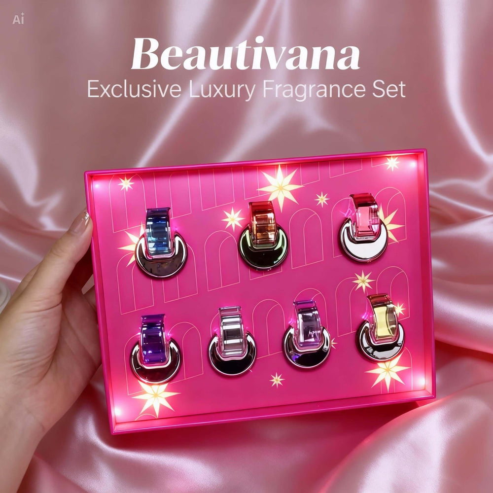 Luxury Capsule Perfume Gift Set – 8 Piece Mini Fragrance Collection in Premium Pink Box | Beautivana Exclusive - Beautivana