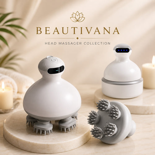 Beautivana Waterproof Electric Scalp Massager with Oil Applicator