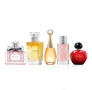 Mini Perfume Gift Set for Women, 5 - Piece - Beautivana