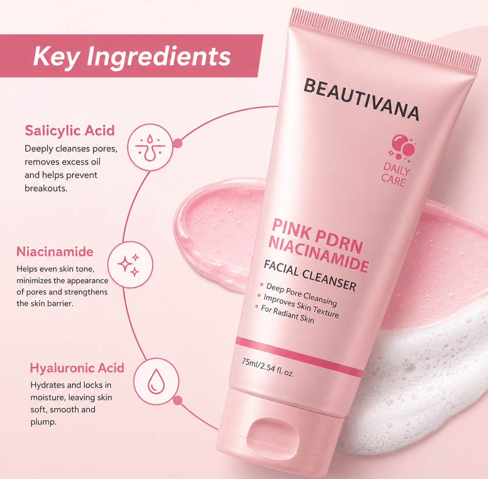 Niacinamide Facial Cleanser - Beautivana