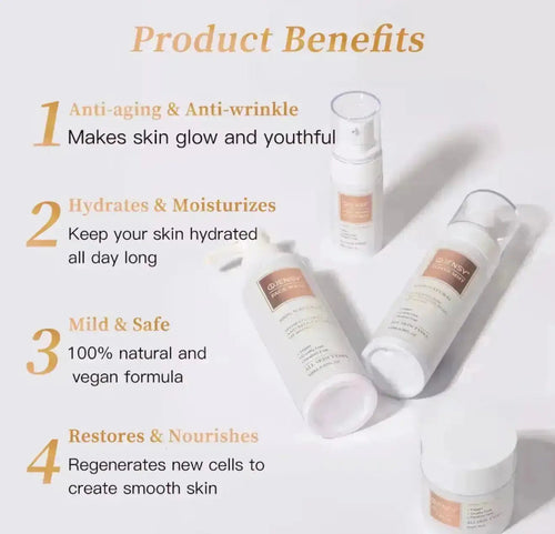OJENSY 4 - Step Natural Korean Skincare Set for Glowing Skin - Beautivana