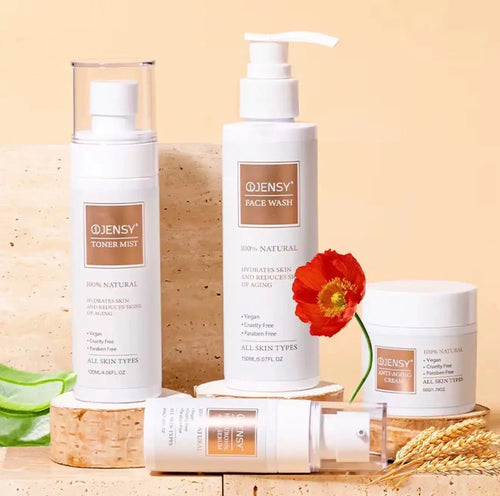 OJENSY 4 - Step Natural Korean Skincare Set for Glowing Skin - Beautivana