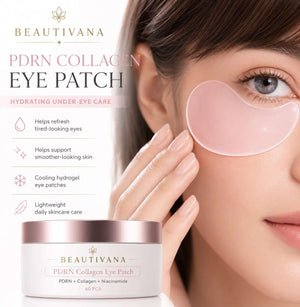 PDRN Collagen Hydrogel Eye Patches – 60 Count - Beautivana