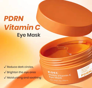 PDRN Vitamin C Eye Mask – Dark Circle, Puffiness & Brightening Treatment (60 Pcs) - Beautivana