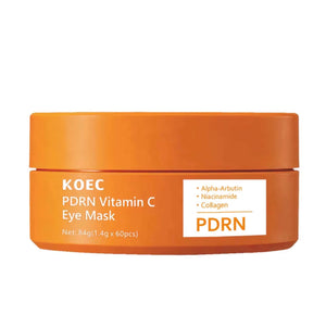 PDRN Vitamin C Eye Mask – Dark Circle, Puffiness & Brightening Treatment (60 Pcs) - Beautivana