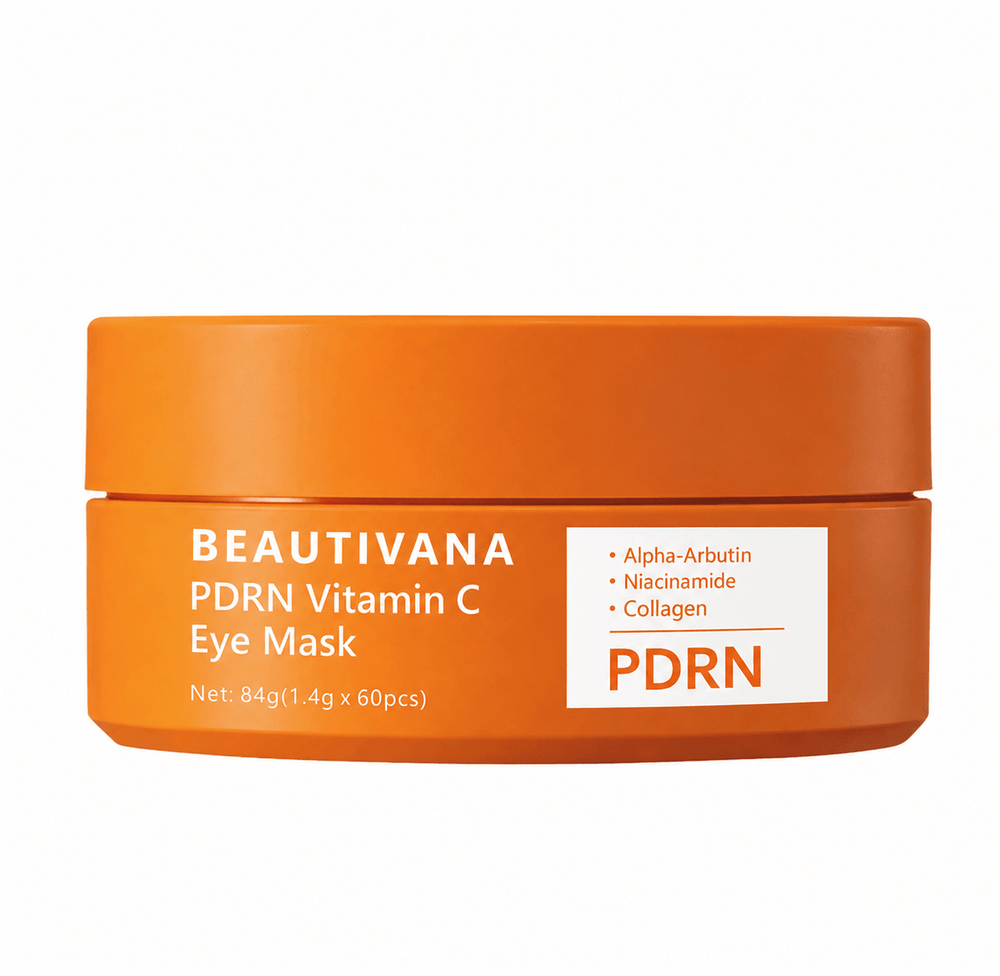 PDRN Vitamin C Hydrogel Eye Masks – 60 Count - Beautivana