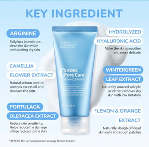 Pore Refining Cleanser Foam – Deep Cleaning for Oily Skin - Beautivana