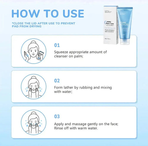 Pore Refining Cleanser Foam – Deep Cleaning for Oily Skin - Beautivana