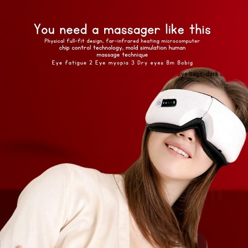 Beautivana Wireless Foldable Eye Massager with Heat & Compression