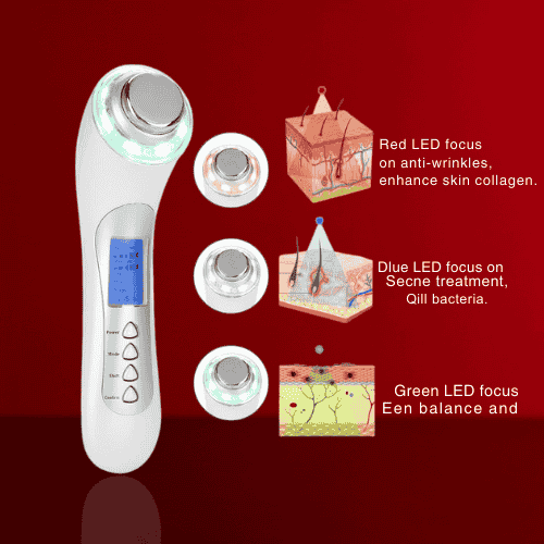 Beautivana 5-in-1 Ultrasonic Skin Rejuvenation Device: Advanced Skin Care Technology